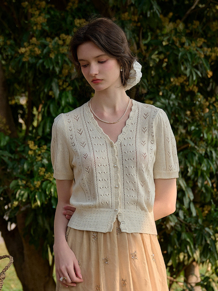 Vita | Strick V-Ausschnitt Cardigan