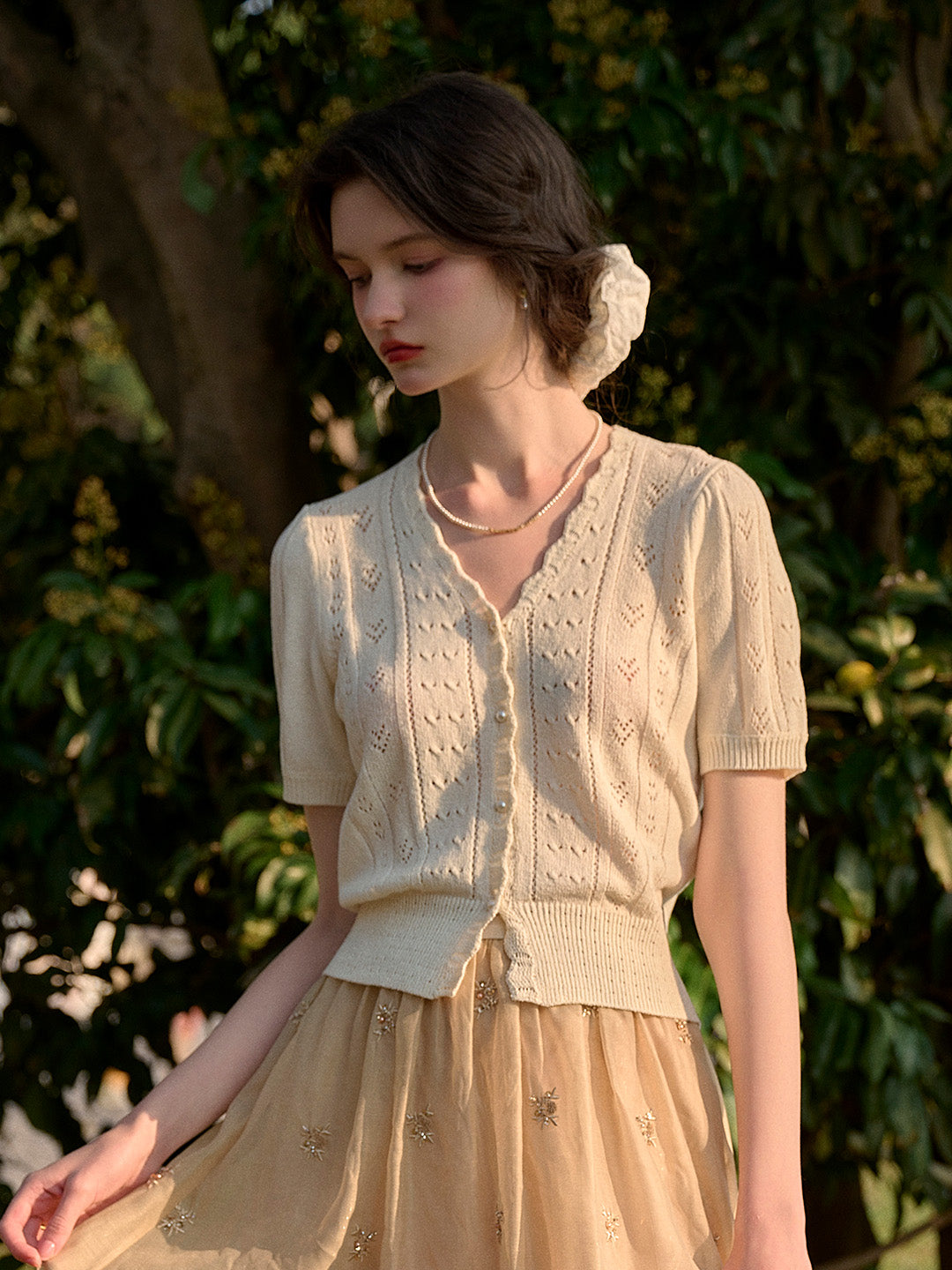 Vita | Strick V-Ausschnitt Cardigan