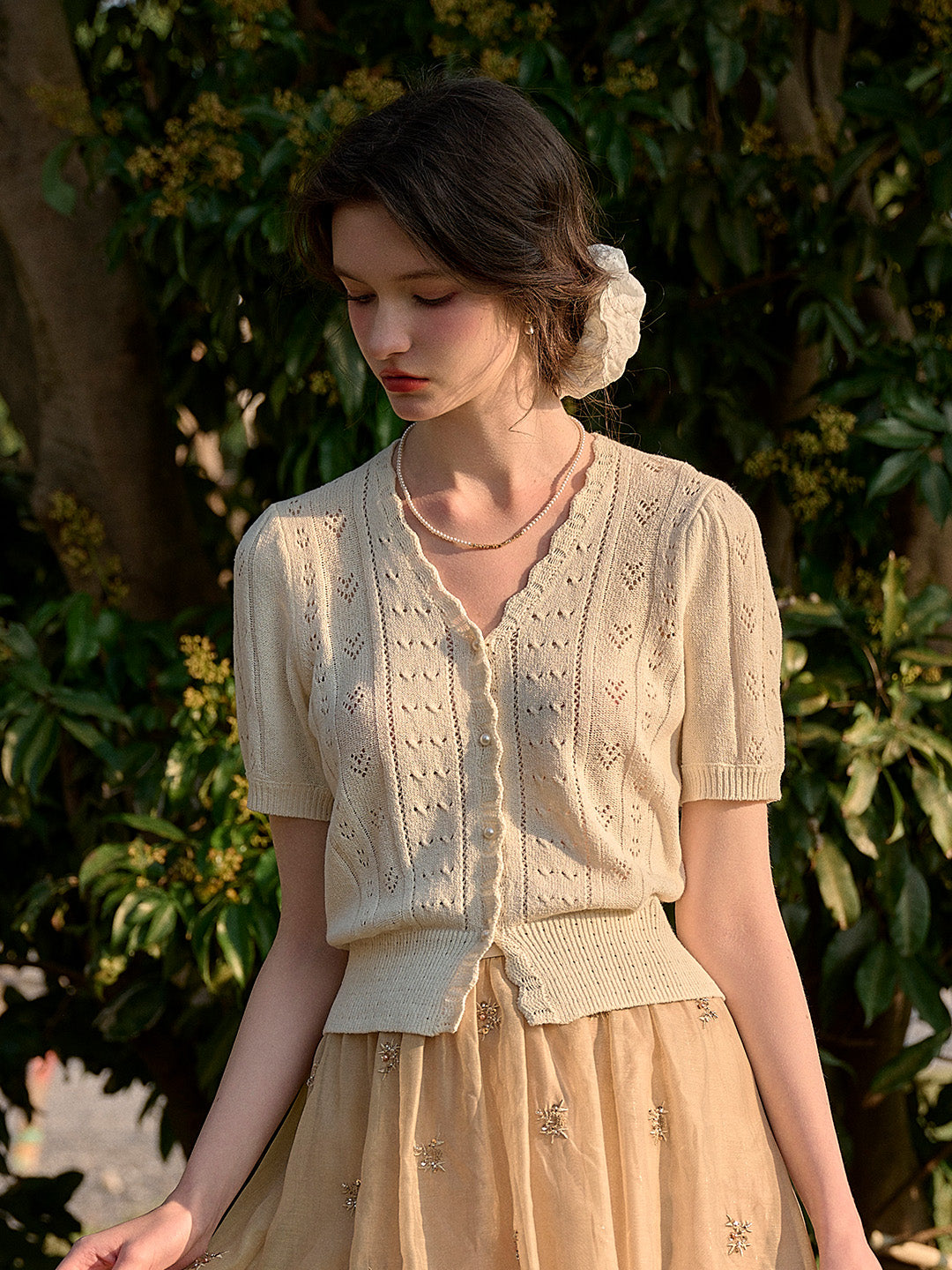 Vita | Strick V-Ausschnitt Cardigan
