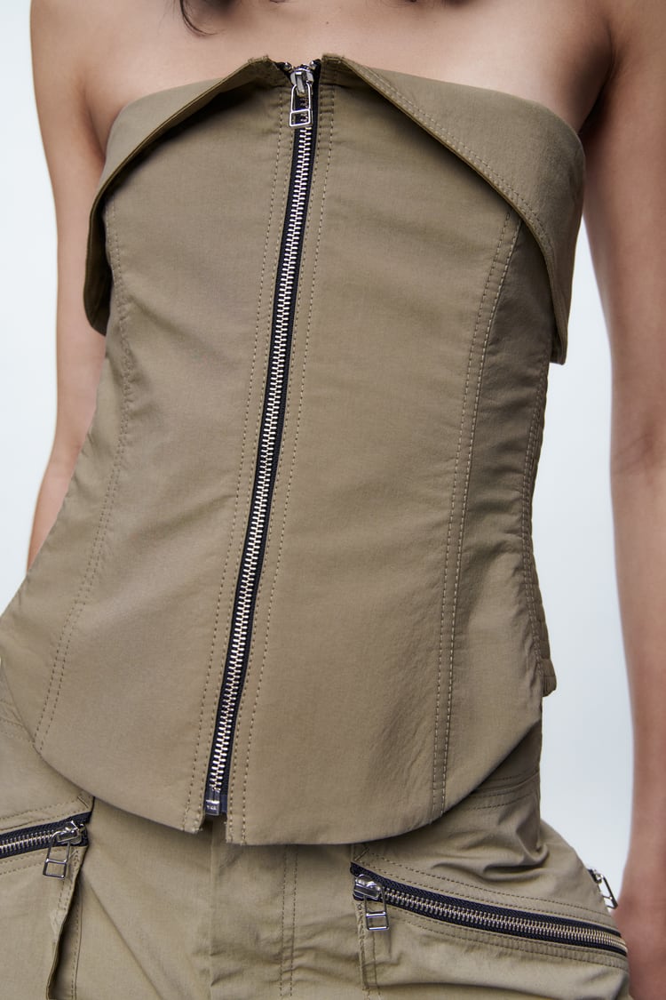 Rilith | Bustier-Set mit Reißverschluss