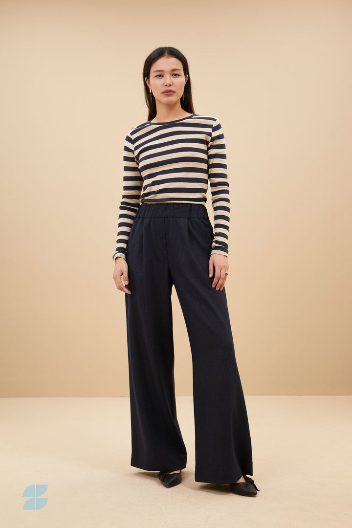 Odelith | Gestreiftes Damen Langarmshirt
