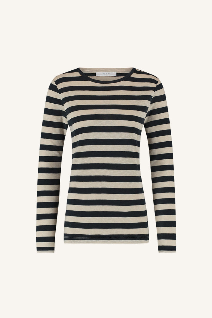 Odelith | Gestreiftes Damen Langarmshirt