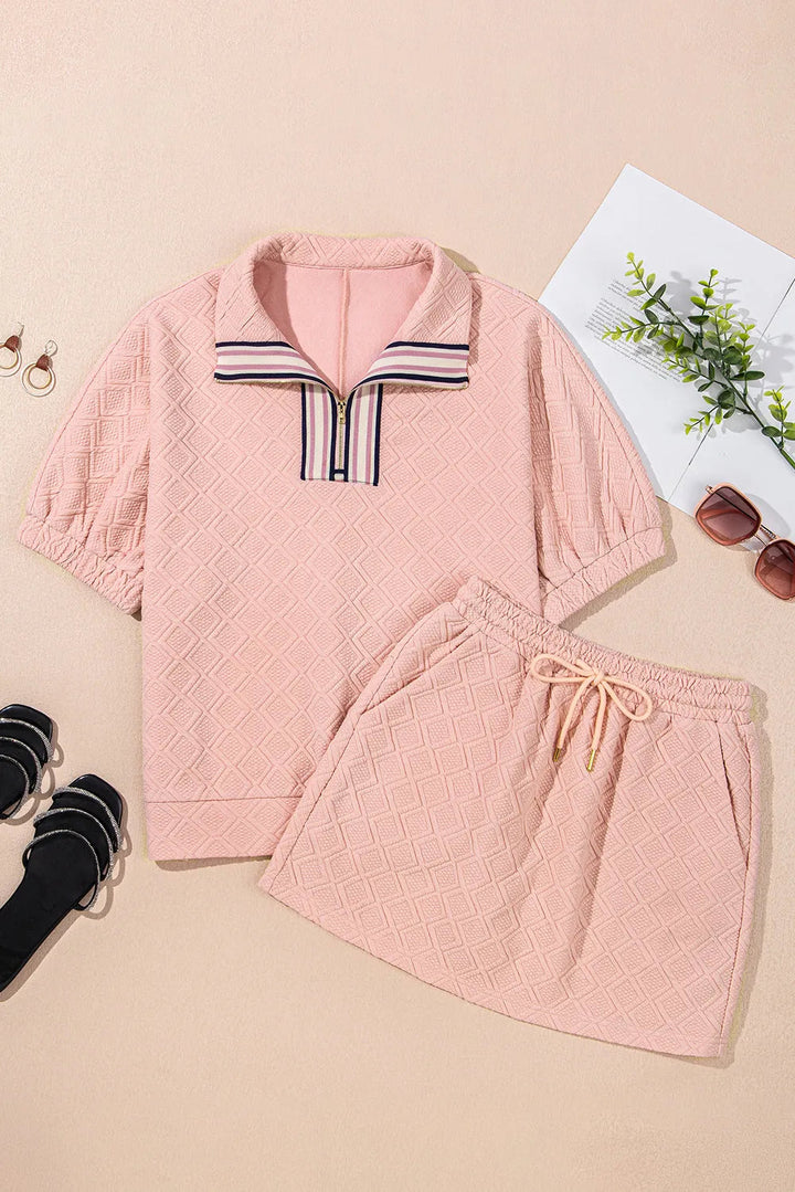 Ulissa | Chic gestreiftes Rock-Set