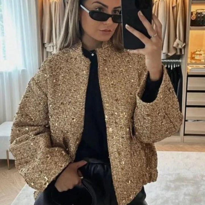 Alene | Strukturiert schicker Bouclé mit Taschen vorne