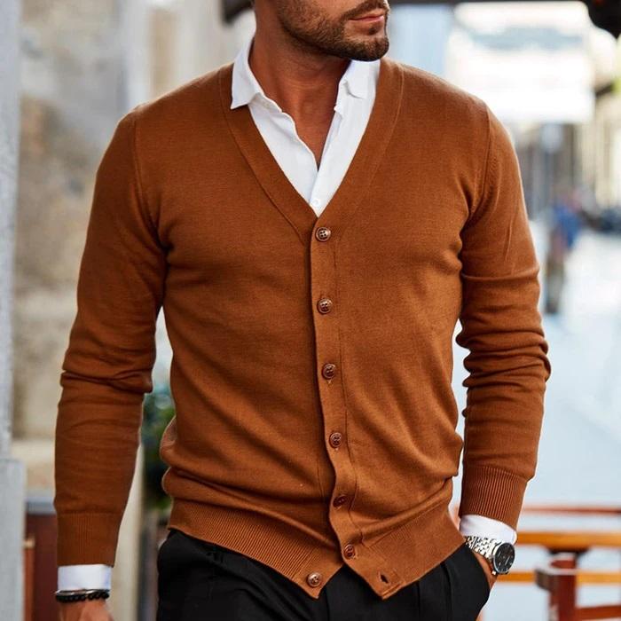 Krisan | Herren Strickjacke mit Knöpfen