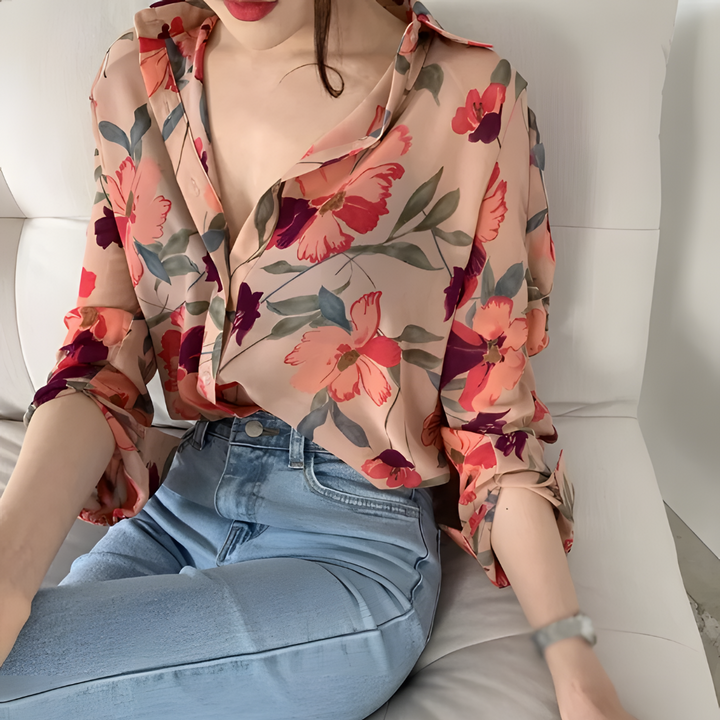 Omellia | Buntes Luxus-Chemisier Damen