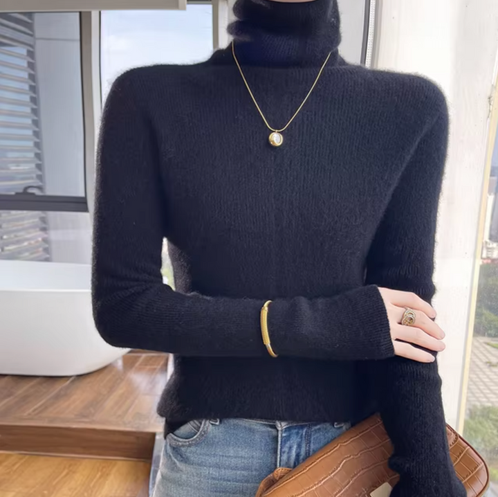 Earnestine | Rollkragenpullover aus Wolle und Kaschmir