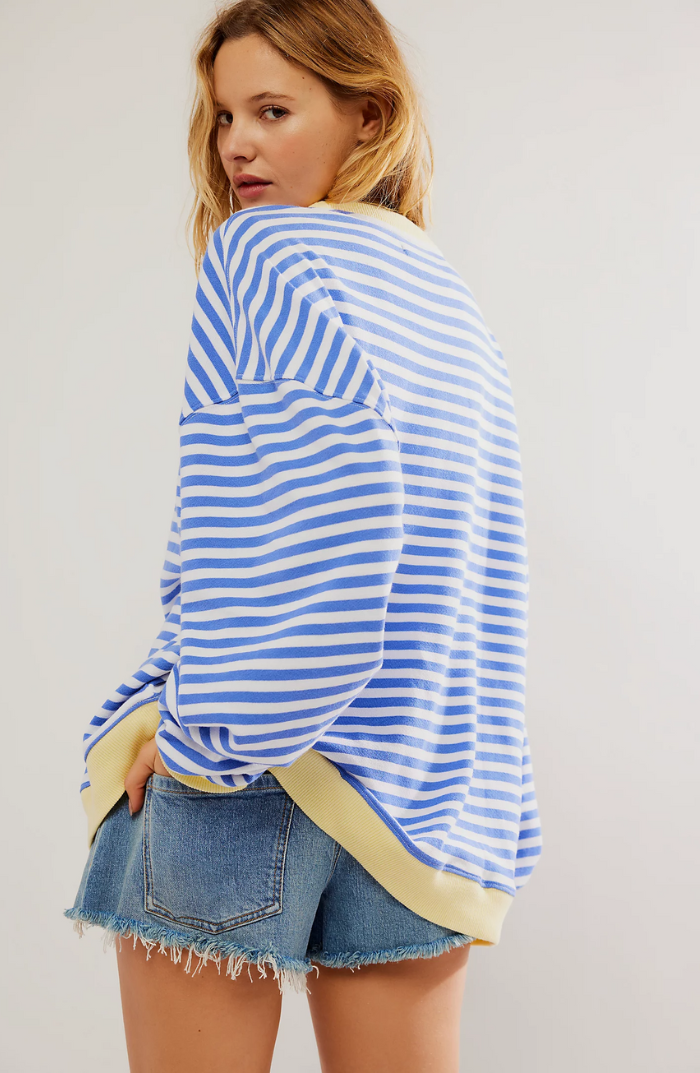 Briellea | Gestreifter Oversize Damenpullover
