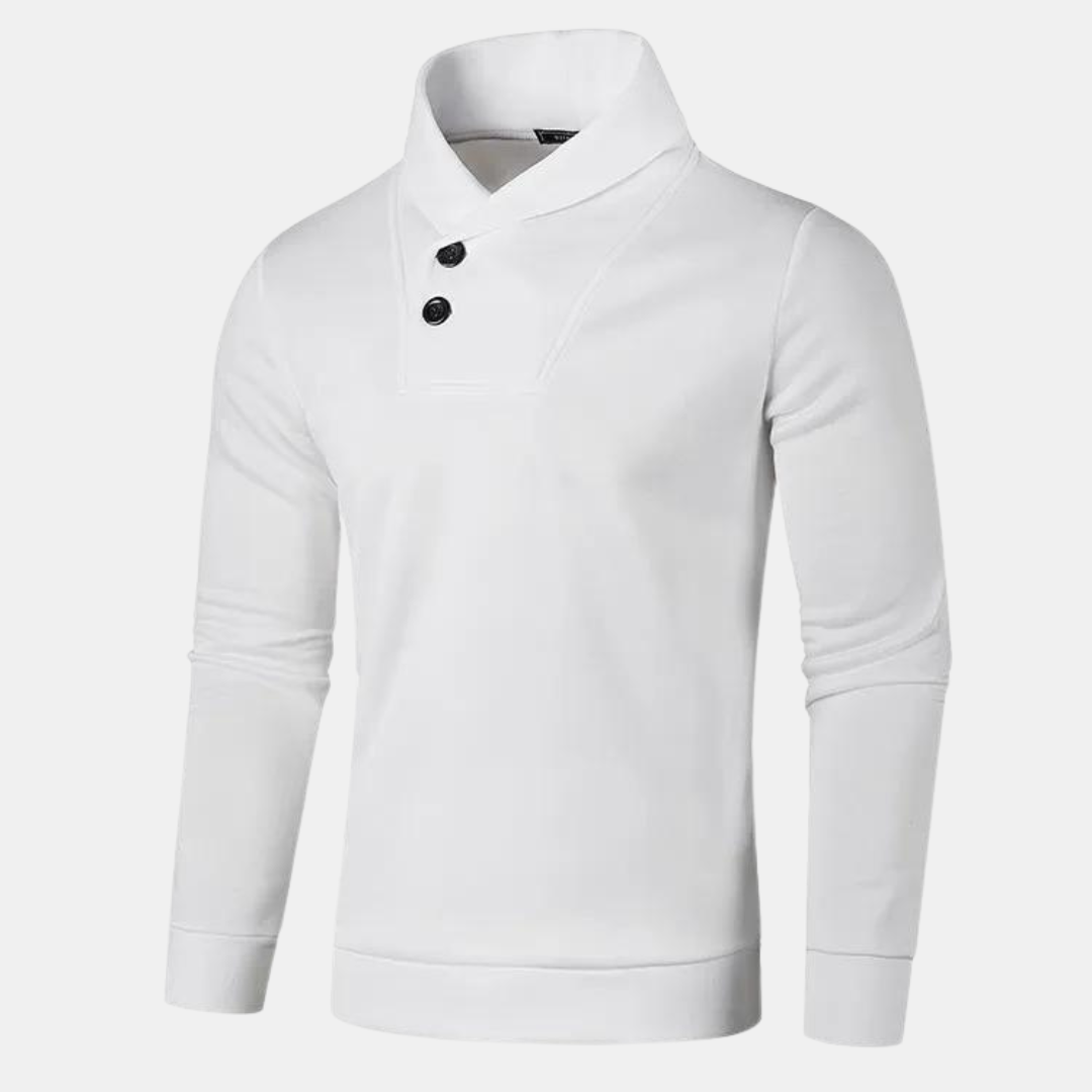 Ernestino | Lässiger Pullover mit halbem Rollkragen