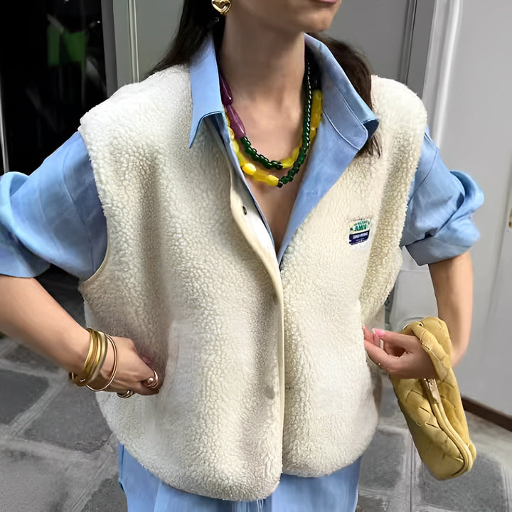 Yveline | Elegante einreihige Strickweste