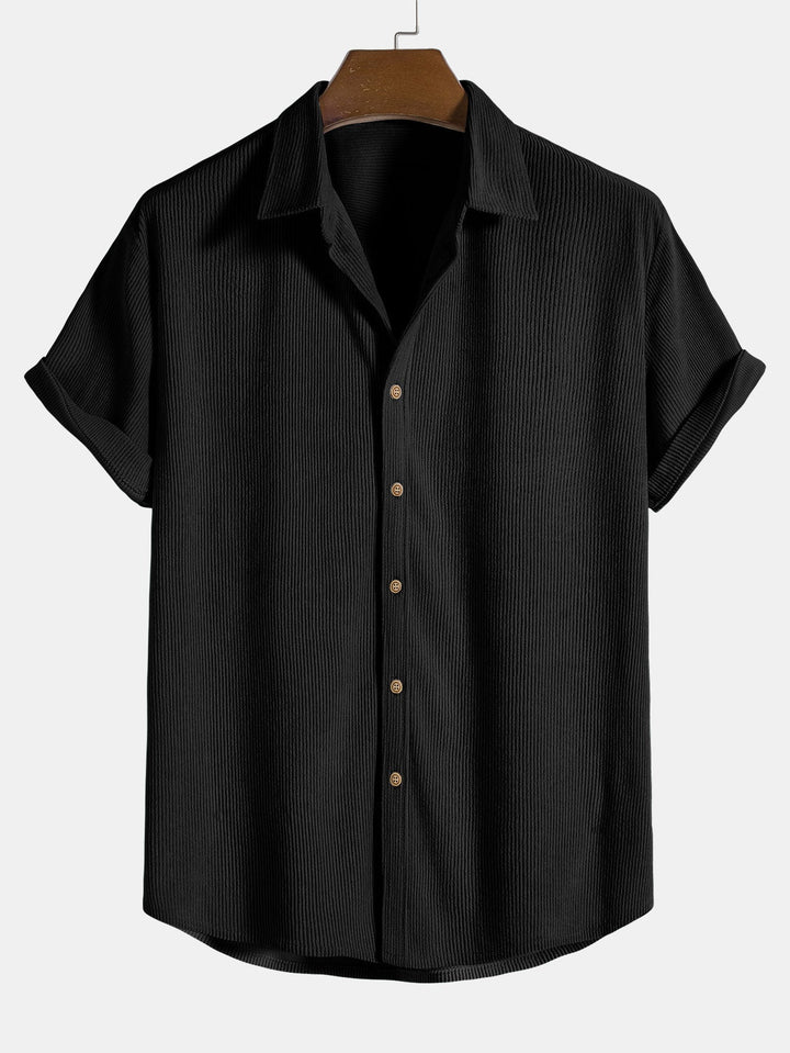 Sunna |  Kurzärmeliges Button-Down-Hemd & Shorts