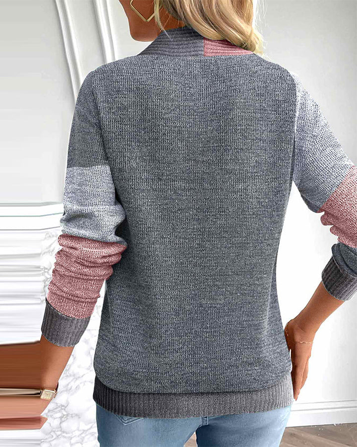 Hyssop | Damen Pullover mit Fake 2-in-1 Design