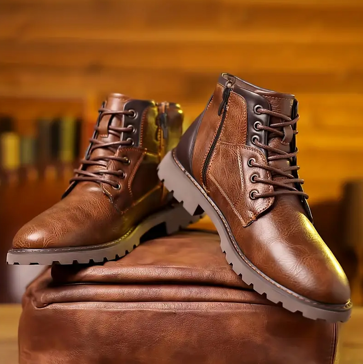 Roran | Herren Schnür-Boots mit Reißverschluss