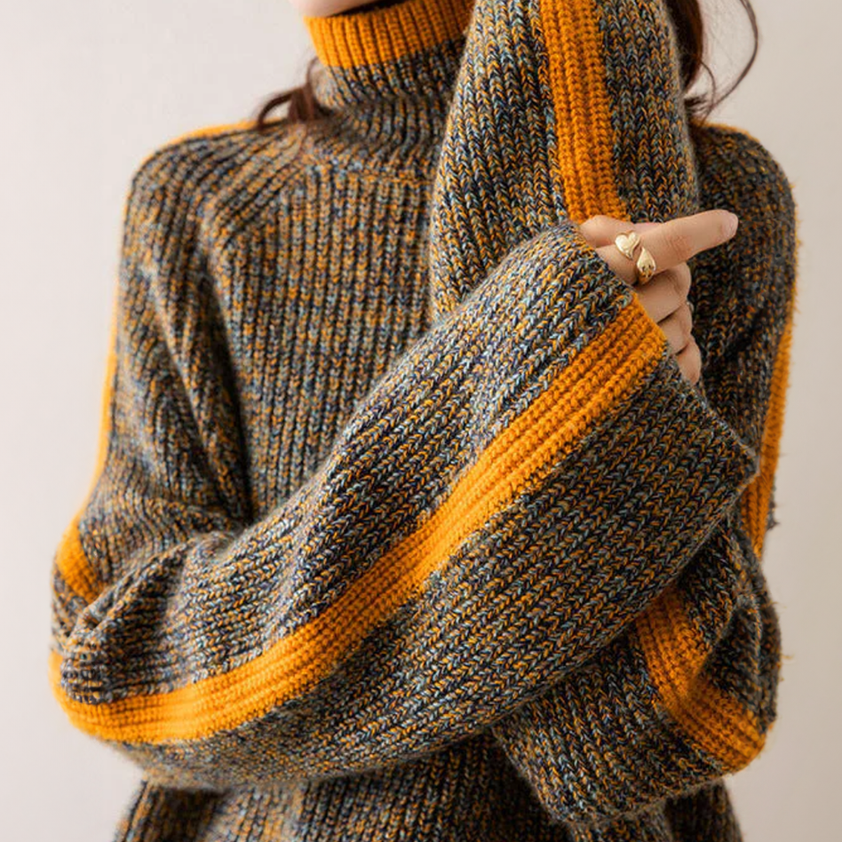 Kellina | Eleganter gestrickter Rollkragenpullover für Damen