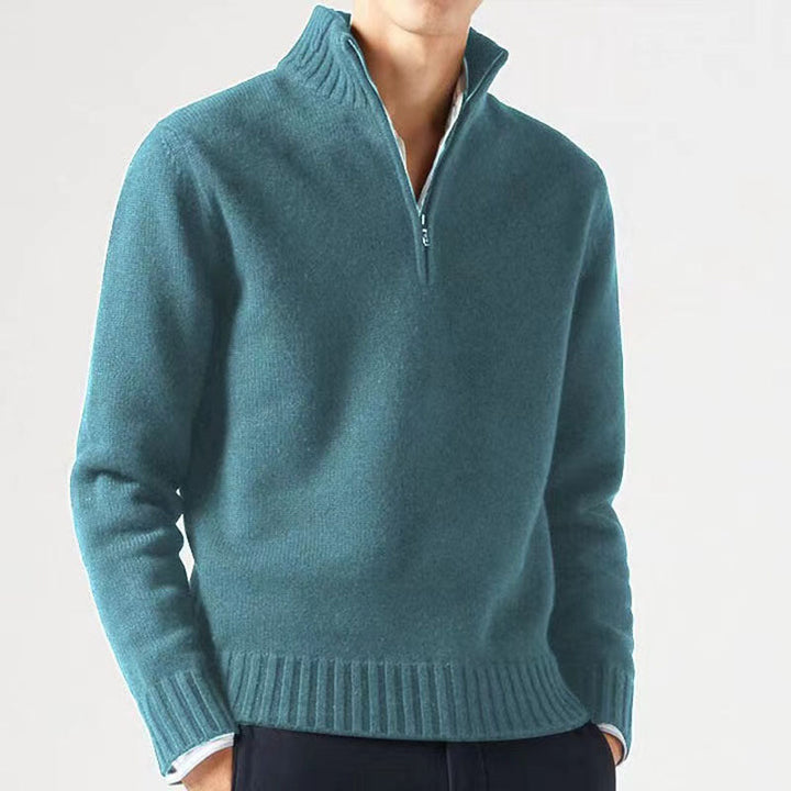 Ambrose | Lässiger Herren-Sweatshirt mit Viertelreißverschluss