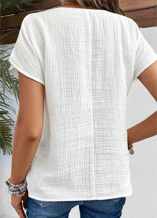 Amynae | Elegantes Top mit Knöpfen