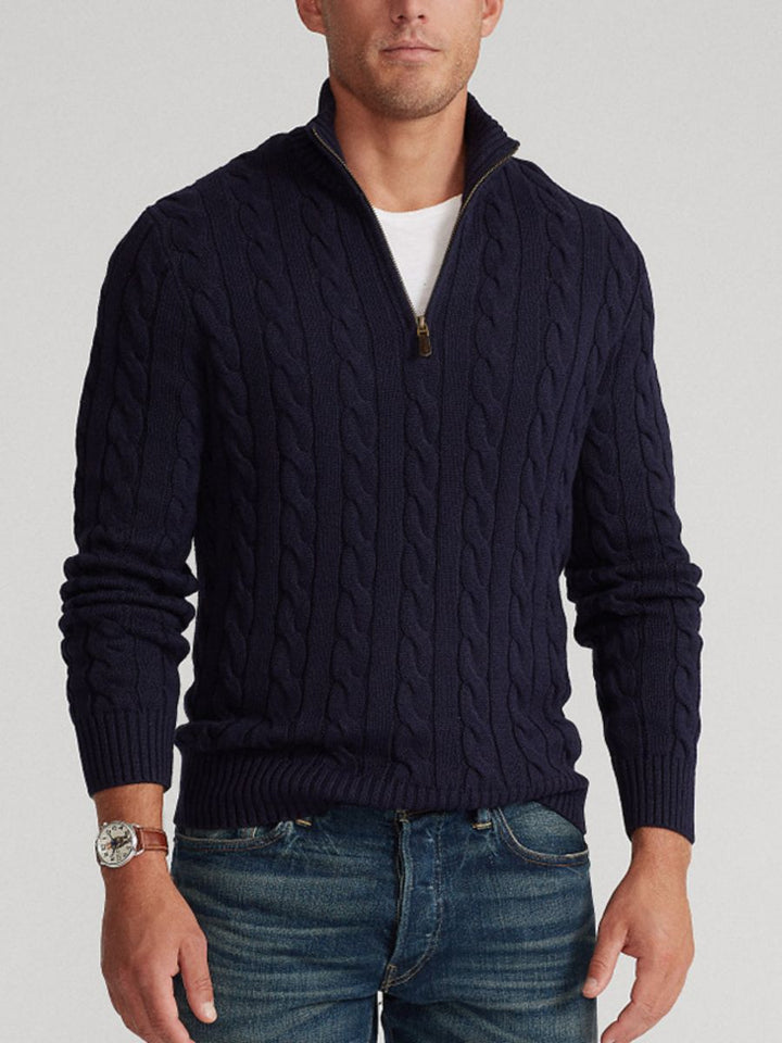 Kaemon | Herren Pullover mit Reißverschluss