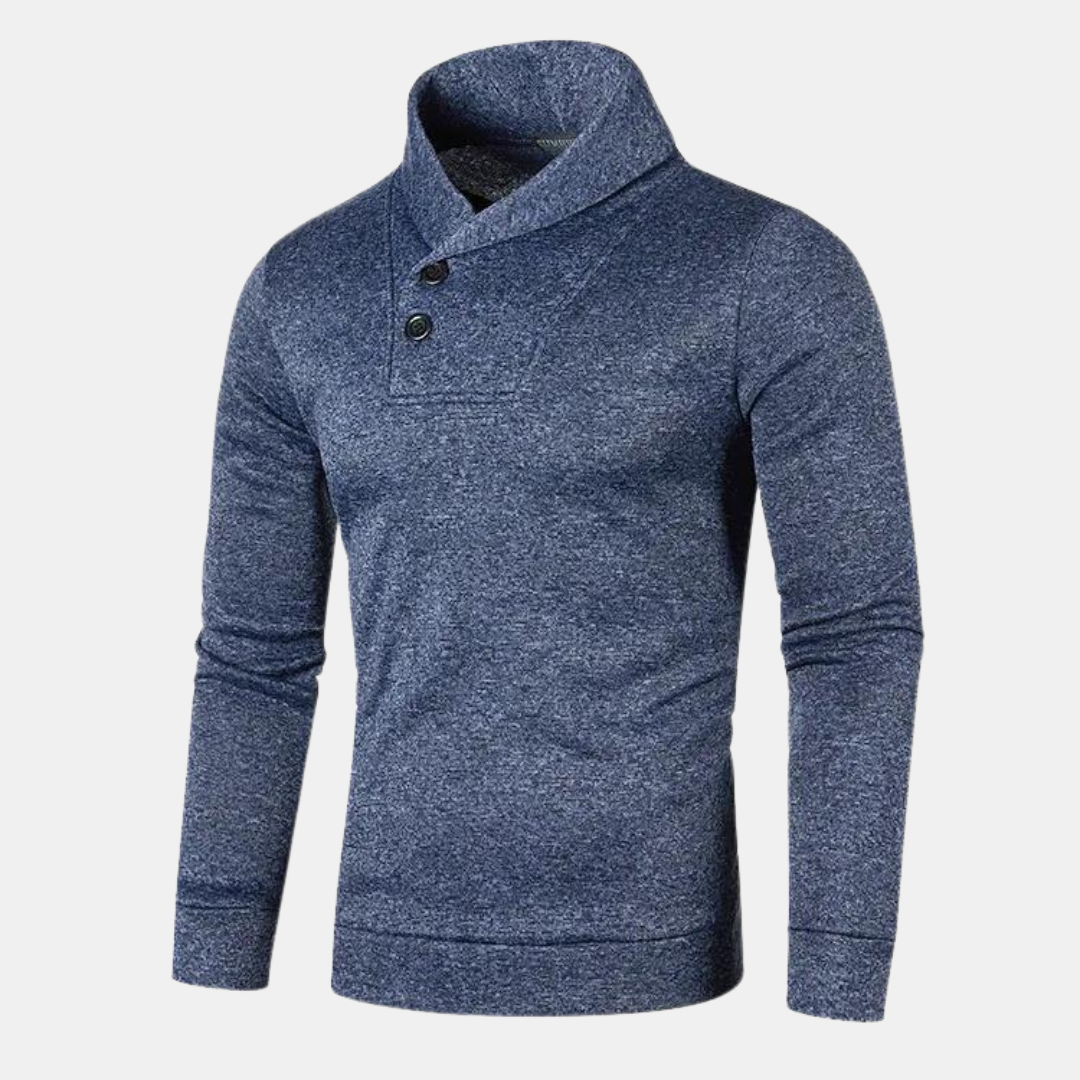 Ernestino | Lässiger Pullover mit halbem Rollkragen