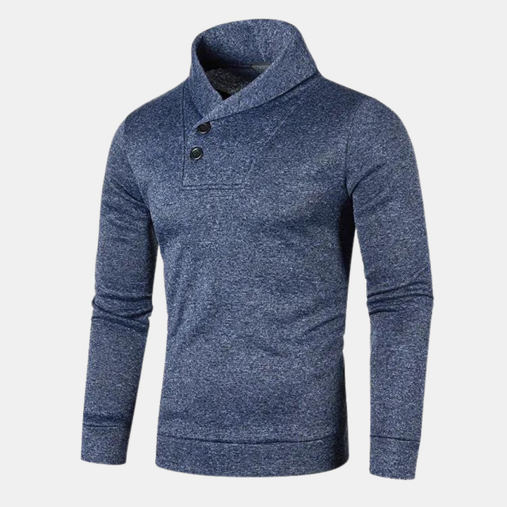 Ernestino | Lässiger Pullover mit halbem Rollkragen