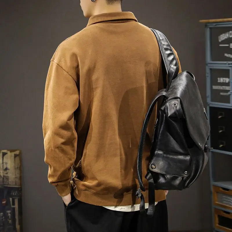 Boaz | Lockeres Polo-Sweatshirt Herren