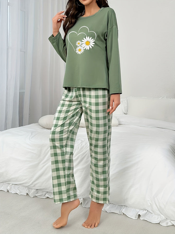 Lurette | Blumenprint Pyjama Set Damen
