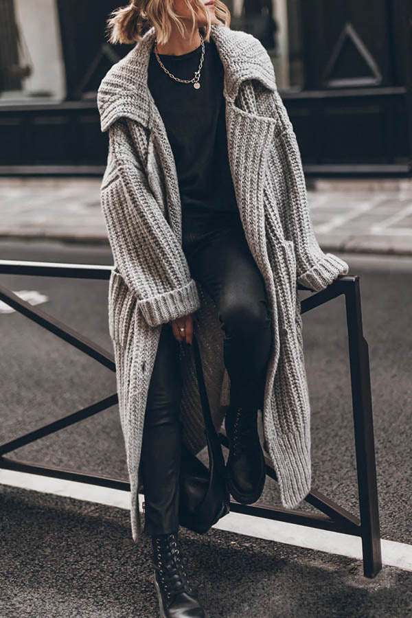 Artemisia | Strick-Cardigan mit Knöpfen und Taschen