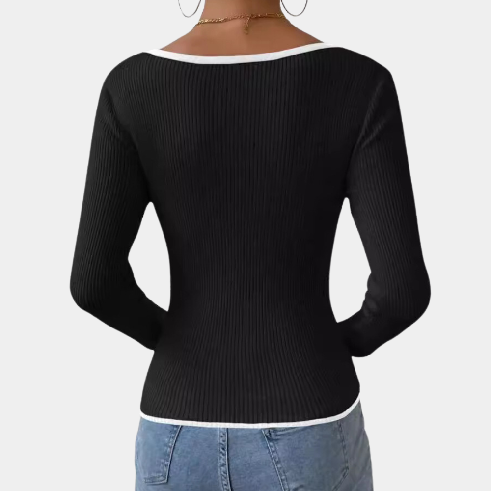 Odette | Moderner V-Ausschnitt Pullover