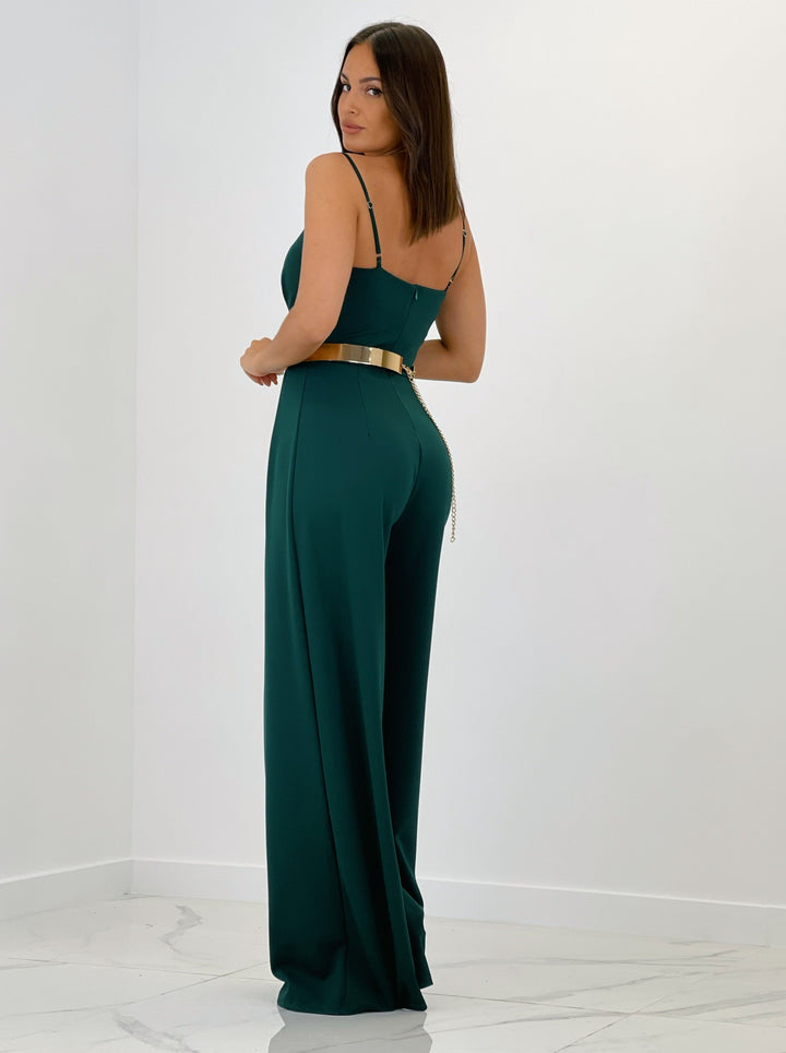 Ivanya | Krepp-Overall mit Abnähern