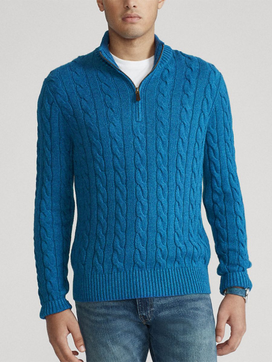 Kaemon | Herren Pullover mit Reißverschluss