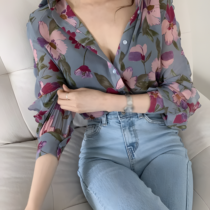 Omellia | Buntes Luxus-Chemisier Damen