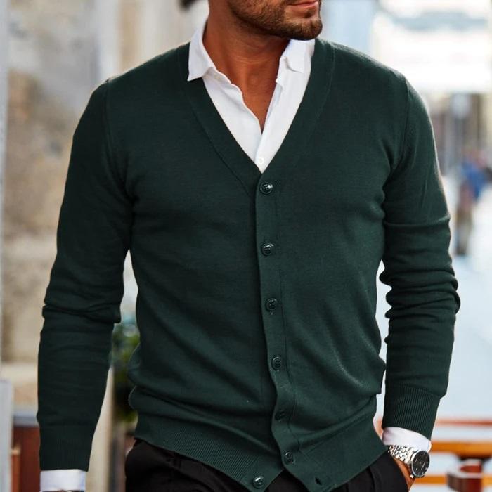 Krisan | Herren Strickjacke mit Knöpfen