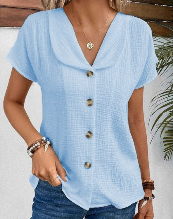 Amynae | Elegantes Top mit Knöpfen