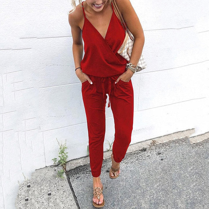 Vaylora | Ärmelloser weiter Jumpsuit