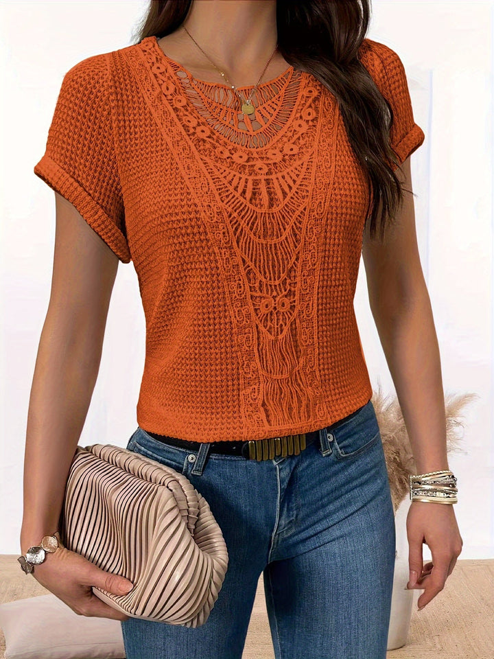 Annalisse | Elegantes T-Shirt mit Spitze
