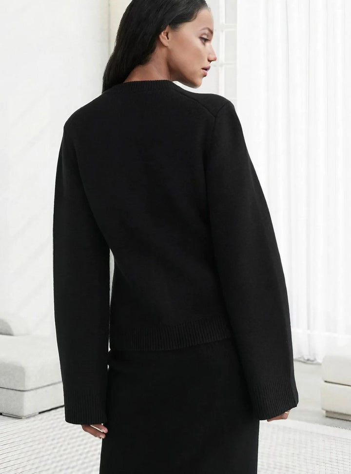 Gen | Weiche Strickjacke mit Knöpfen