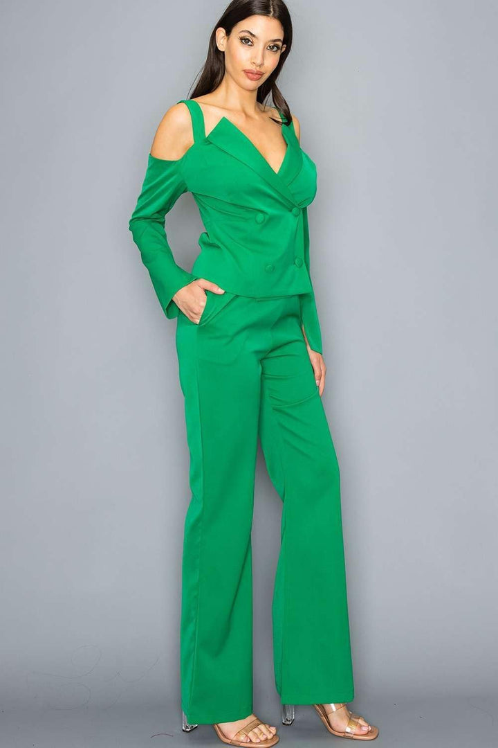 Vionnet | Damen Anzug Set mit Cut-Out Ärmeln