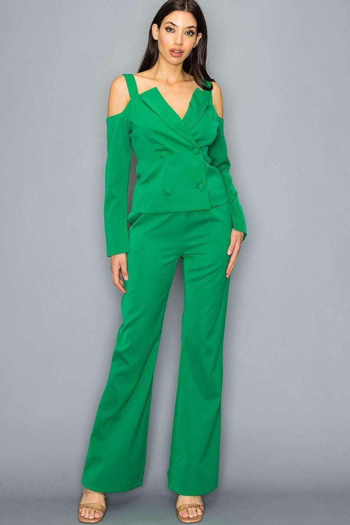 Vionnet | Damen Anzug Set mit Cut-Out Ärmeln