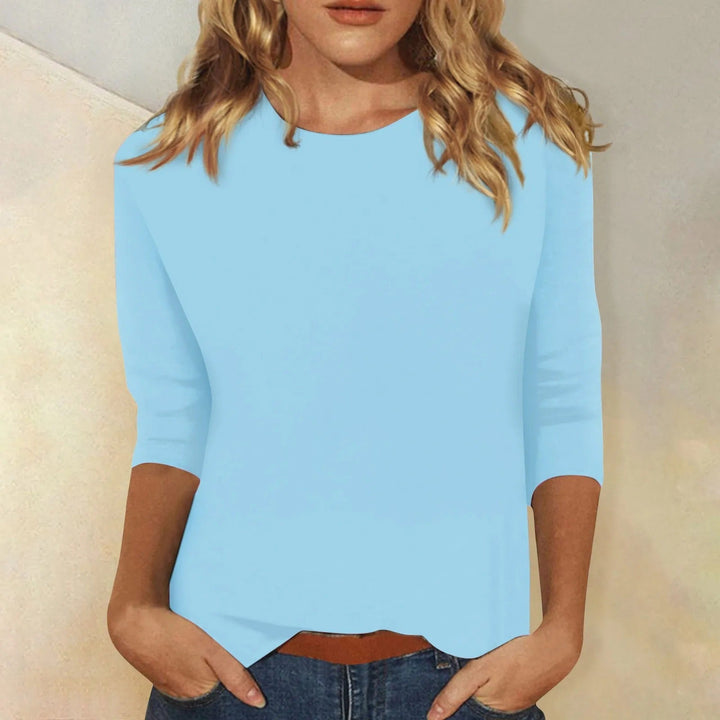 Sanyra | Damen Langarmshirt mit Rundhals