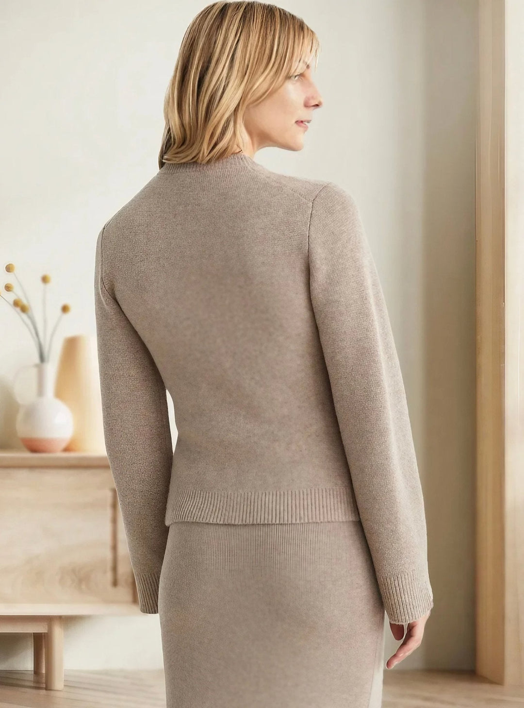 Gen | Weiche Strickjacke mit Knöpfen