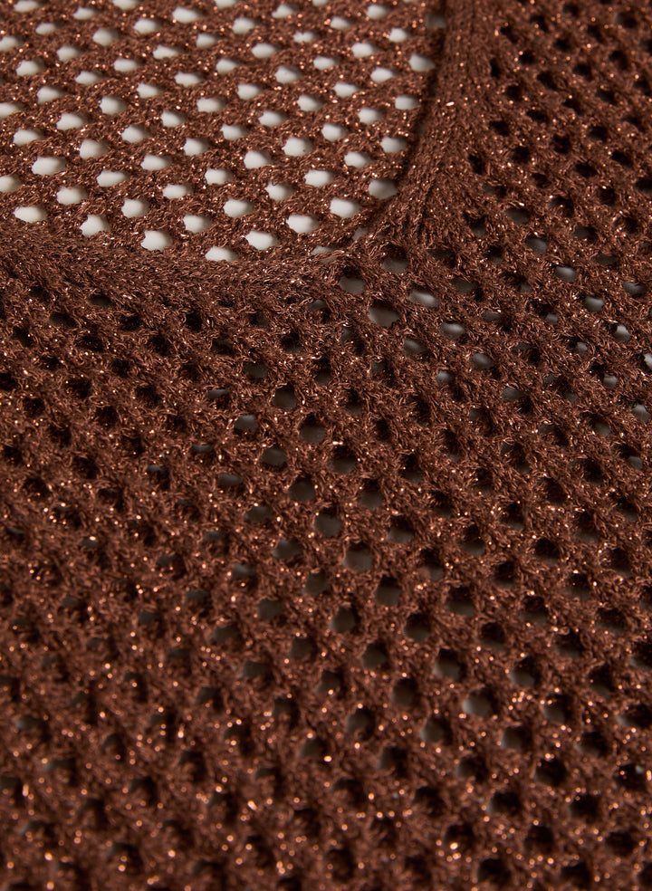 Amisette | Lurex Strickpullover Damen