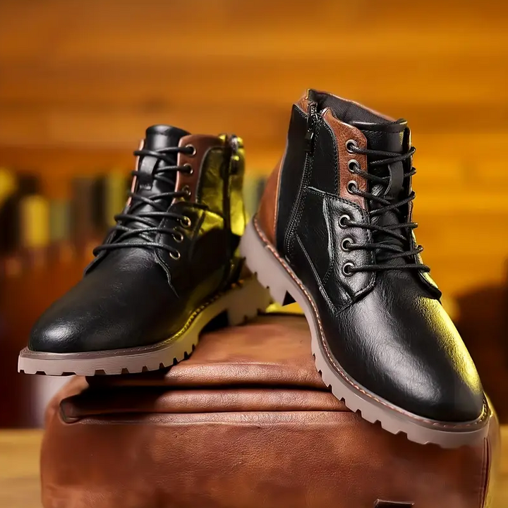Roran | Herren Schnür-Boots mit Reißverschluss