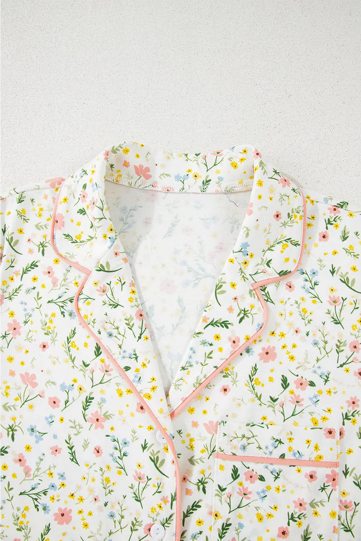 Esmira | Blumen Schlafanzug Set Damen