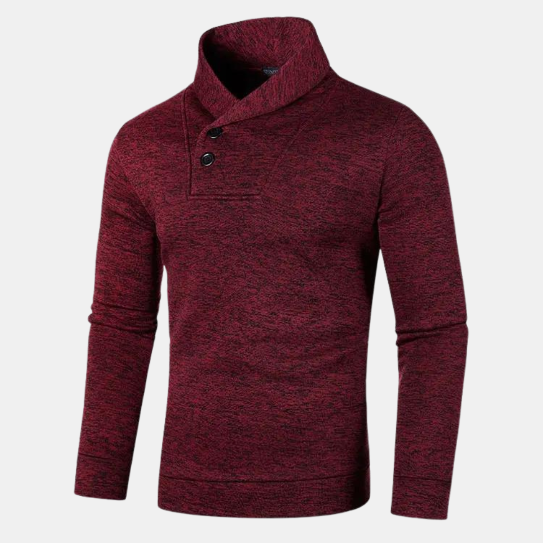 Ernestino | Lässiger Pullover mit halbem Rollkragen
