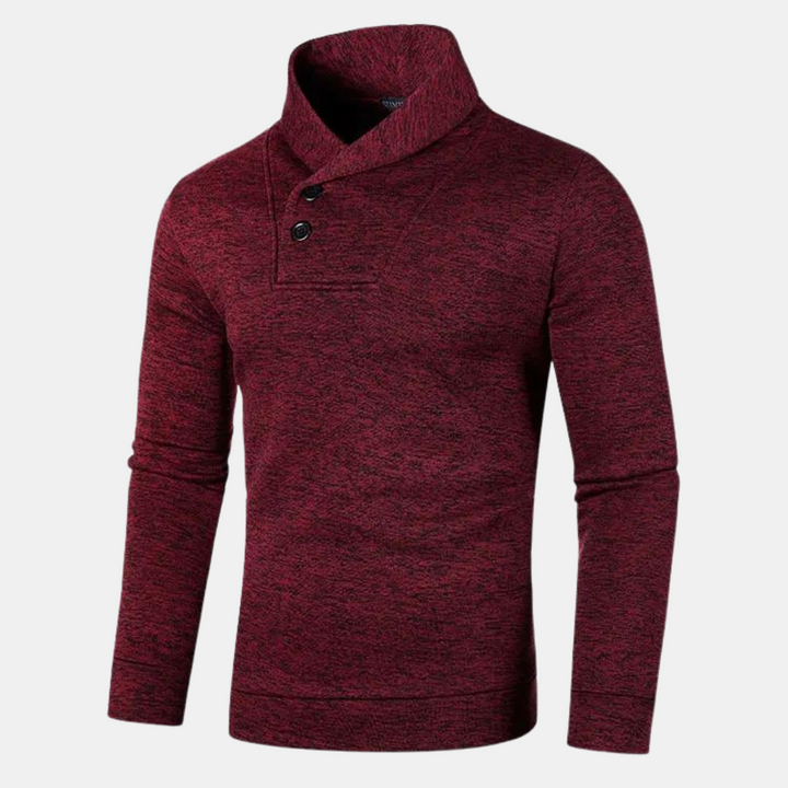 Ernestino | Lässiger Pullover mit halbem Rollkragen