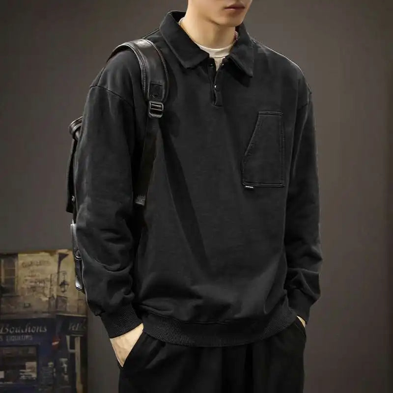 Boaz | Lockeres Polo-Sweatshirt Herren