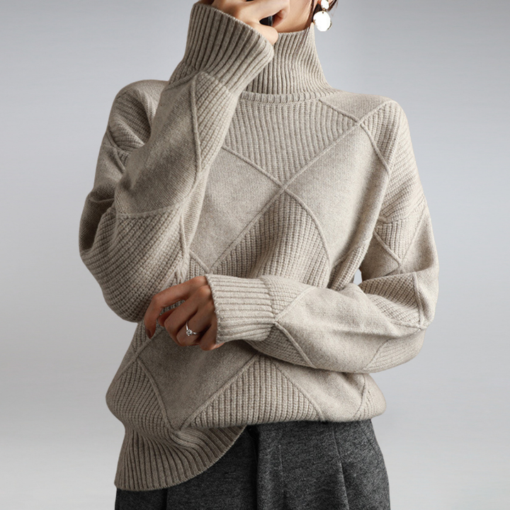 Evleen | Luxuriöser Rollkragenpullover