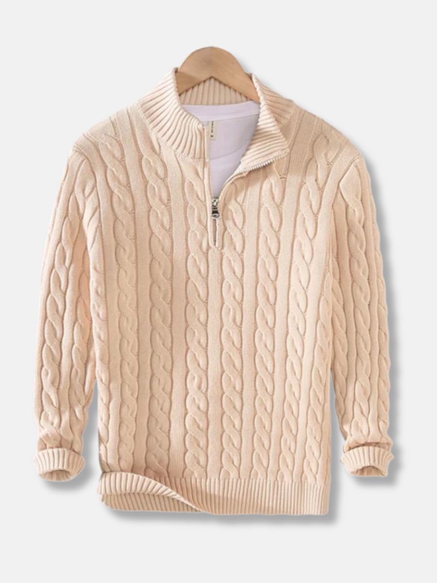 Kaemon | Herren Pullover mit Reißverschluss