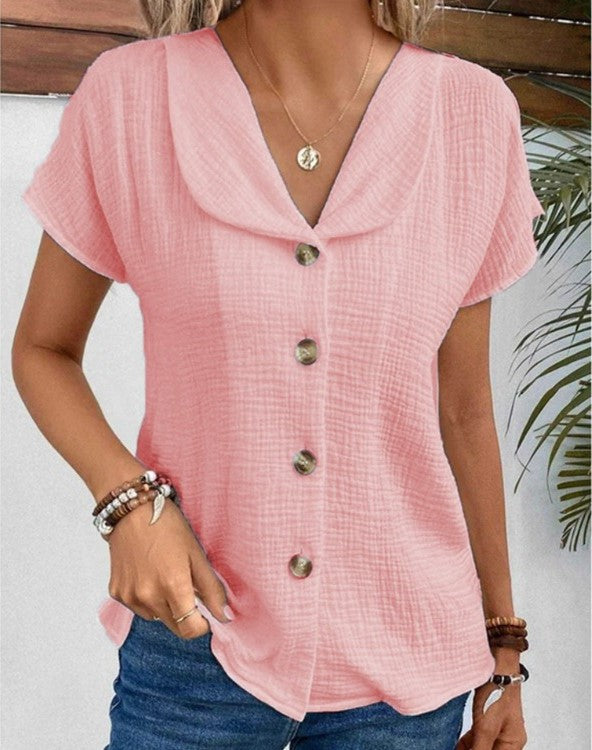Amynae | Elegantes Top mit Knöpfen