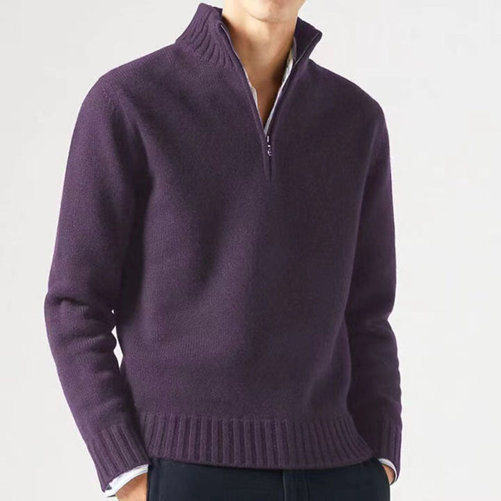 Ambrose | Lässiger Herren-Sweatshirt mit Viertelreißverschluss