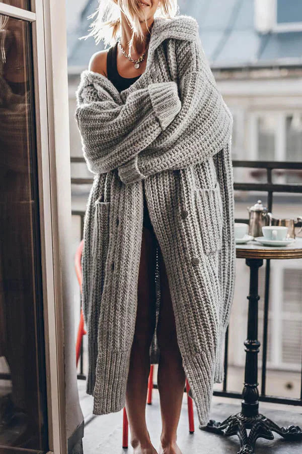 Artemisia | Strick-Cardigan mit Knöpfen und Taschen